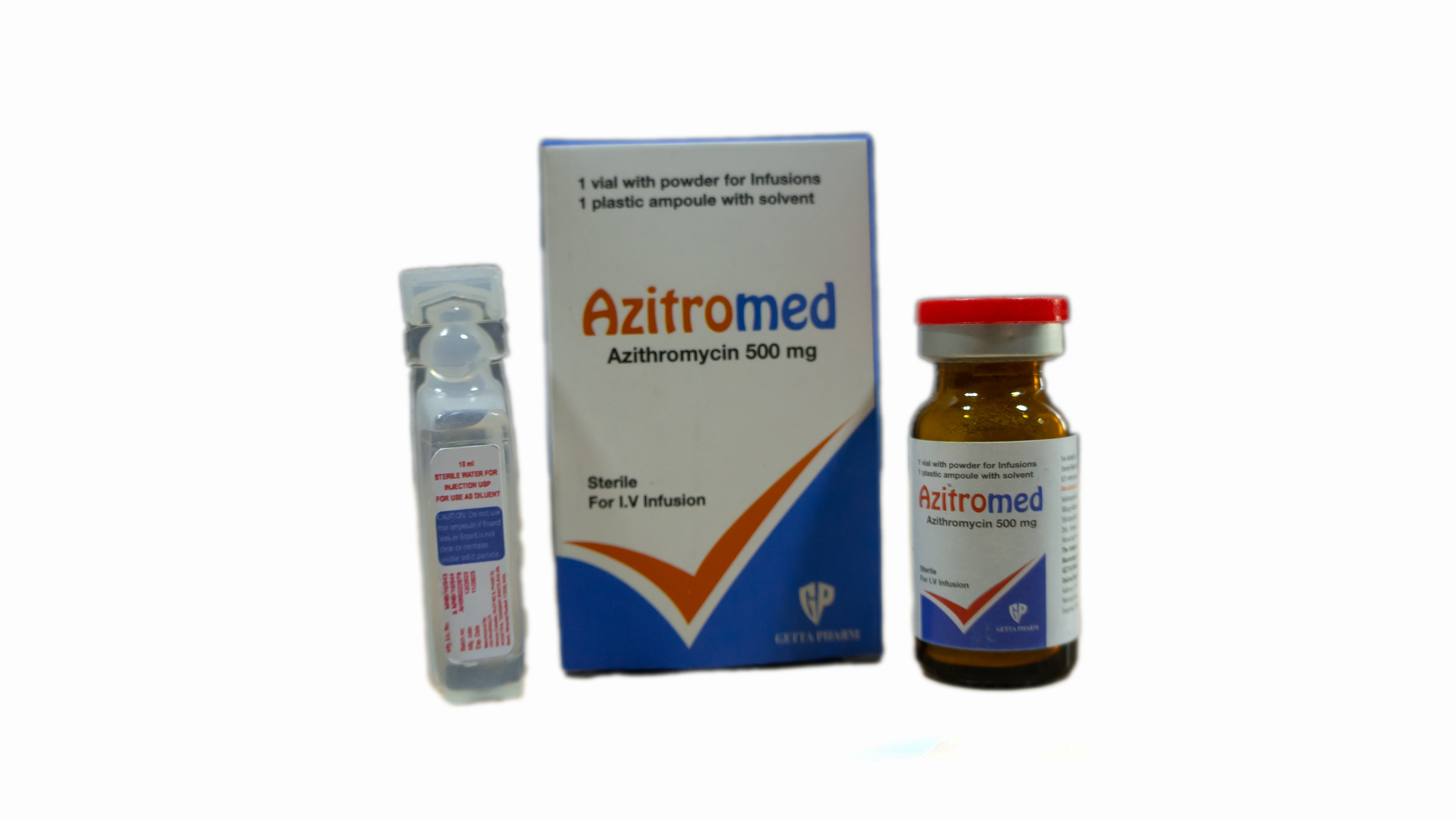 Azitromed 500 mq  flakon toz +10 ml həlledici ilə